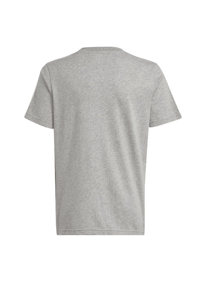 Adidas adidas U 3S Tee Grey Training T-Shirts 7-8Y  - Image 3