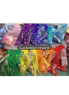 Ocean 100Pcs 8 x 10CM Mixed Color Sheer Drawstring Organza Jewelry Pouches Wedding Party Favor Gift Bags  - Image 5