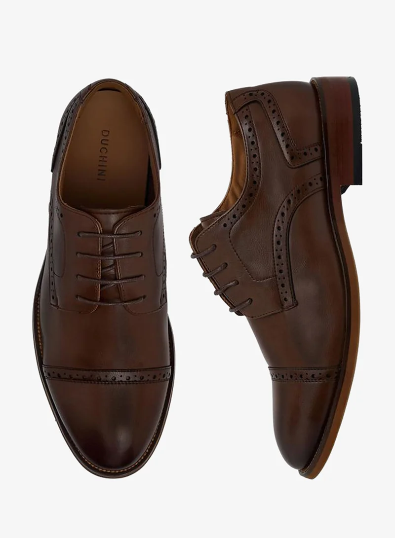 DUCHINI Men Lace-Up Derby Shoes