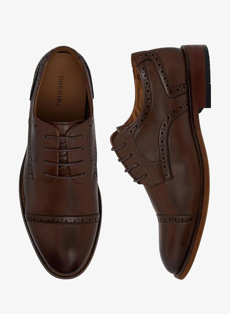 DUCHINI أحذية ديربي للرجال مزودة بأربطة - Image 2