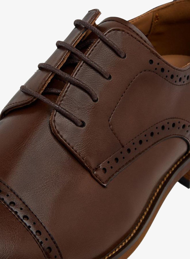 DUCHINI أحذية ديربي للرجال مزودة بأربطة - Image 4