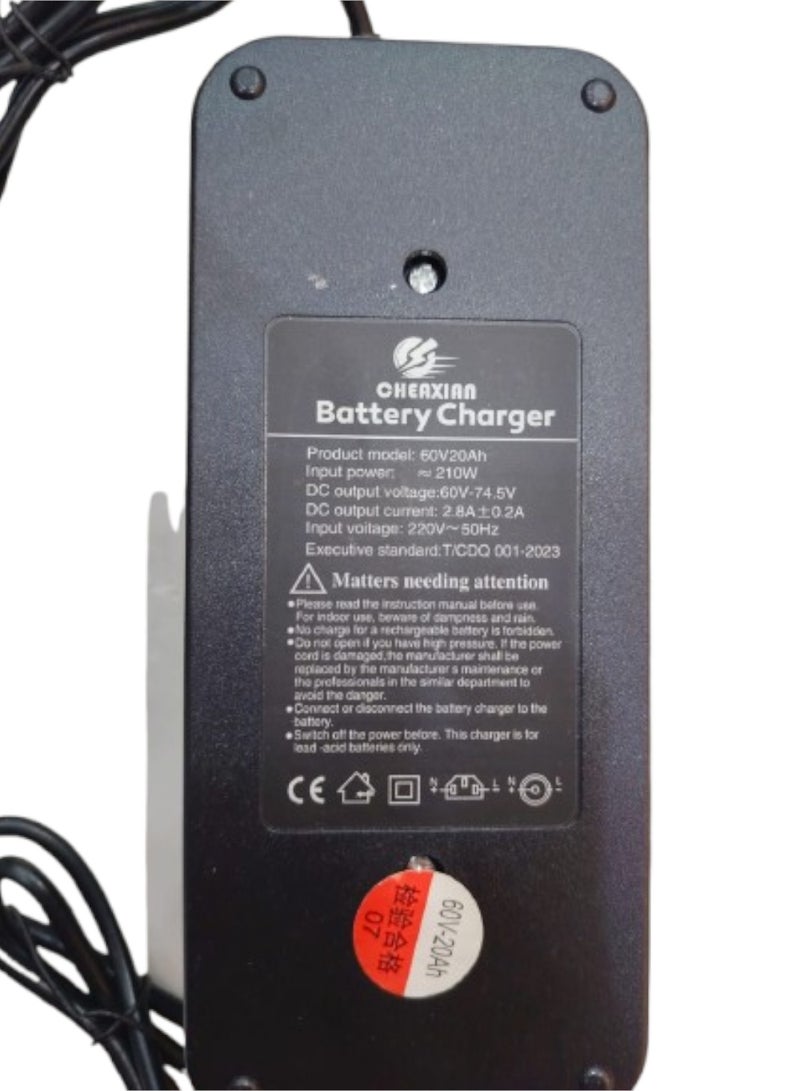 Charger 60V~74V-20A For Electric Scooter & Electric Bike - Image 3