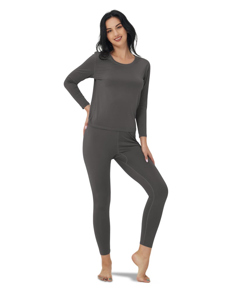 TEEPIRE Women 's Thermal Underwear Set with Lightweight Ultra Soft Fleece Lined,Long John Set, Skiing Base Layer - Image 1