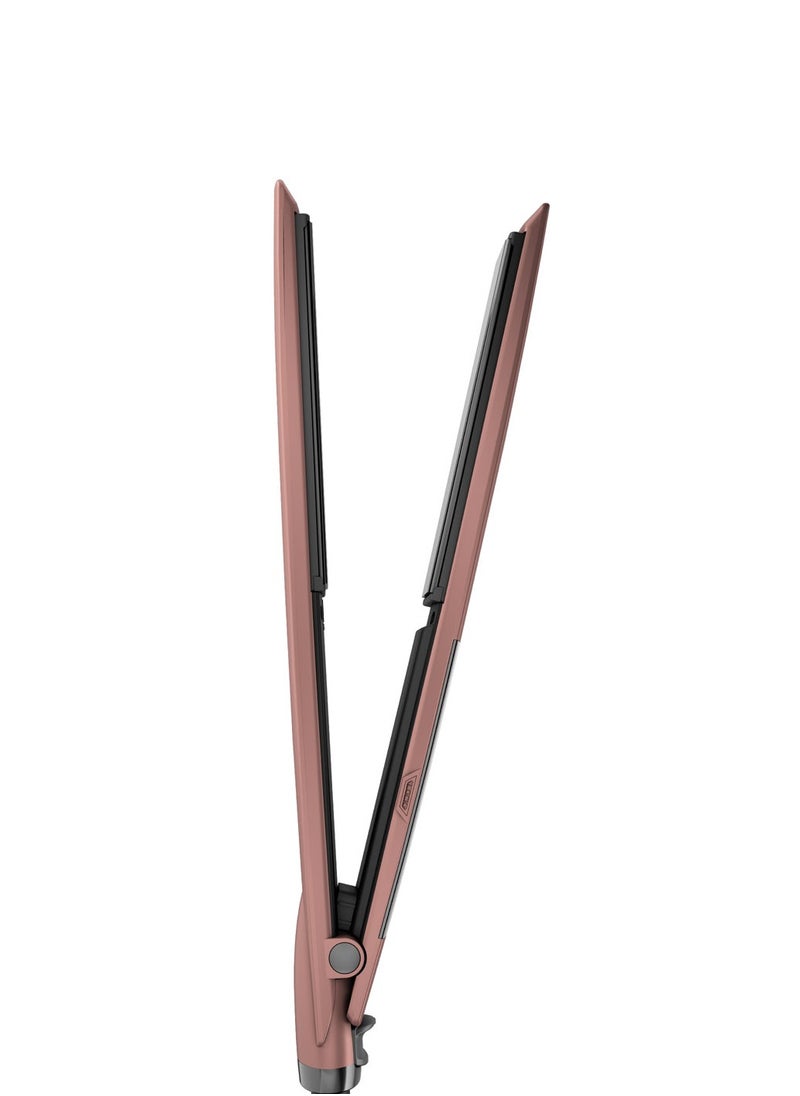 Rush Brush - X2 Ultra Straightener Rose Gold 240C , 12 Heat Level , Ionic Tech - Image 1