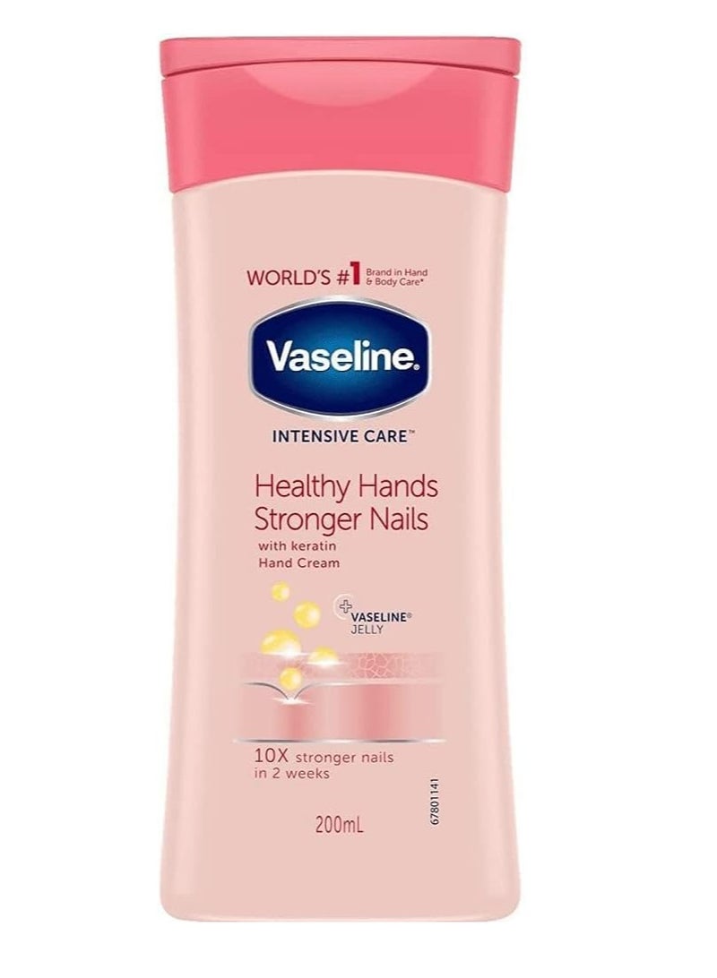 فازلين كريم إنتينسف كير بالكيراتين لليدين والأظافر شفاف 200مل - Image 1