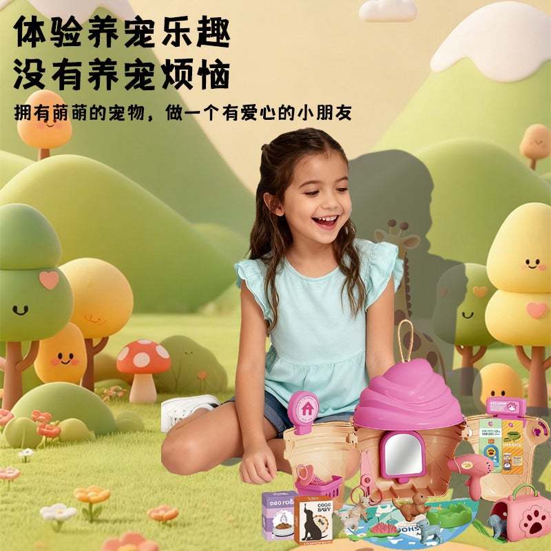 Kidsren'S Kitchen Tableware Juice Cup Barbecue Dessert Set Makeup Tools Play House Diy Educational Toys - Image 3
