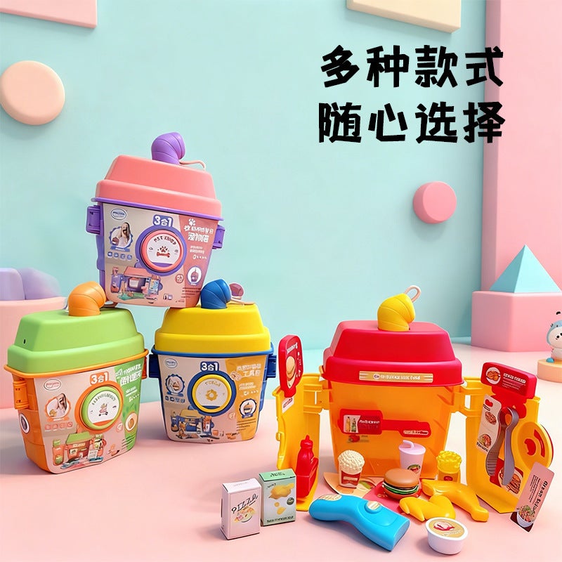 Kidsren'S Kitchen Tableware Juice Cup Barbecue Dessert Set Makeup Tools Play House Diy Educational Toys - Image 5