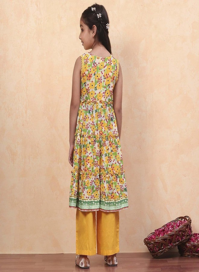 Biba طقم سالوار قطن للأطفال من بيبا (KWMOMBASA5279EAW24ORANGE) - Image 4