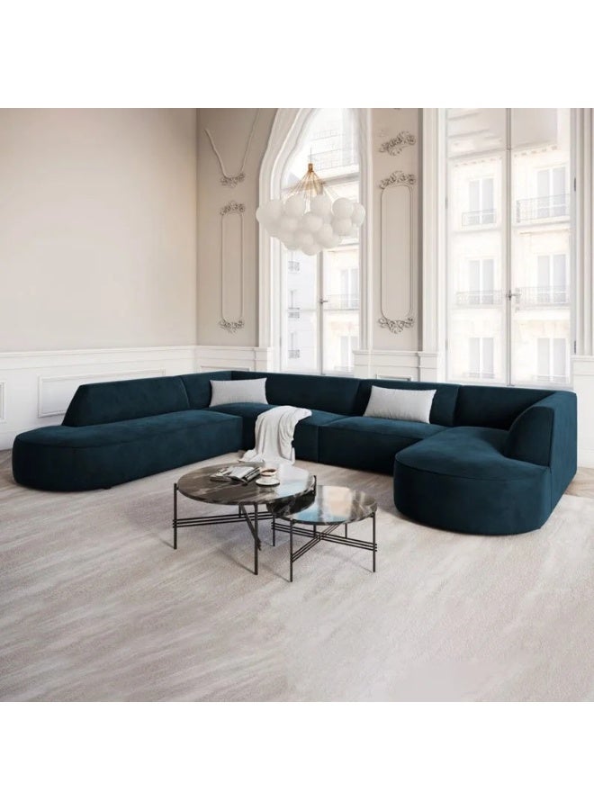 KUSTOMDECO Kustom Deco Charles Panoramic Corner Sofa – Luxury L-Shape Modular Sectional for Living Room, Customizable Color & Size, Premium Upholstery - Image 2