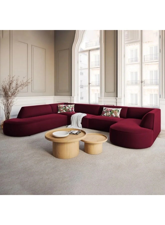 KUSTOMDECO Kustom Deco Charles Panoramic Corner Sofa – Luxury L-Shape Modular Sectional for Living Room, Customizable Color & Size, Premium Upholstery - Image 4