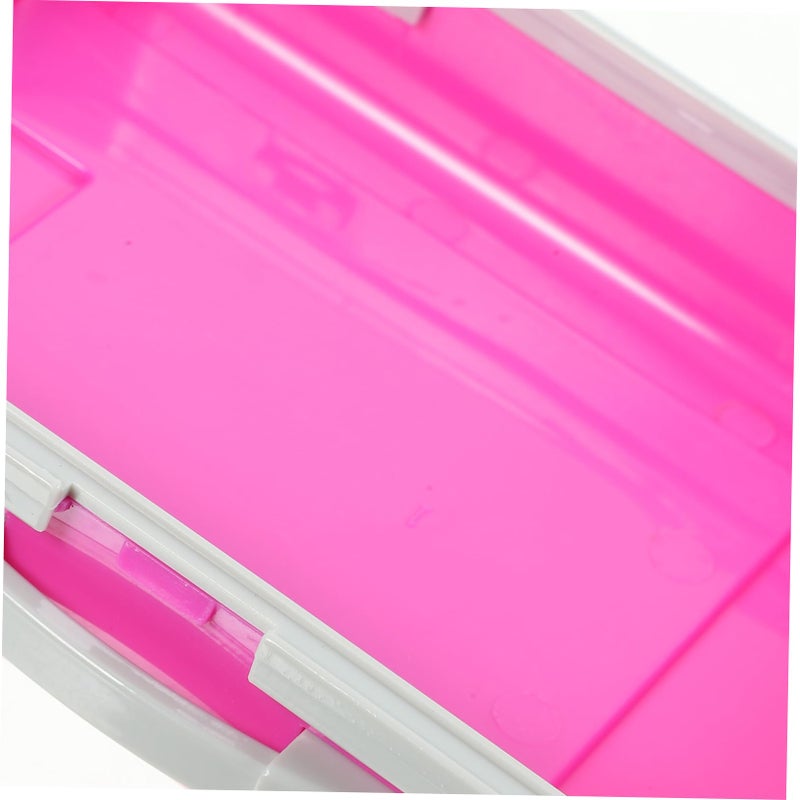 4 Pcs Mini Suitcase Makeup Organizer Travel Portable Case For Women Black - Image 5