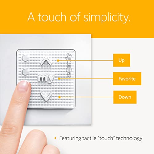 Somfy Smoove 4 RTS Pure - 4-Channel Wall Mount Control for Motorized Shades, Curtains, Blinds - Easy Install, No Electrician Needed - #1811748 - Image 5