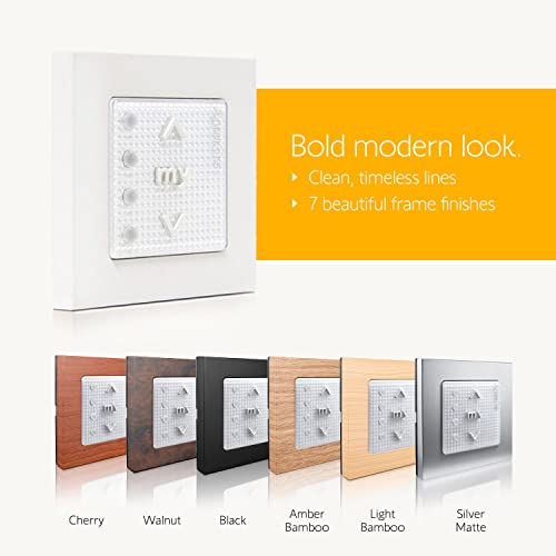 Somfy Smoove 4 RTS Pure - 4-Channel Wall Mount Control for Motorized Shades, Curtains, Blinds - Easy Install, No Electrician Needed - #1811748 - Image 4