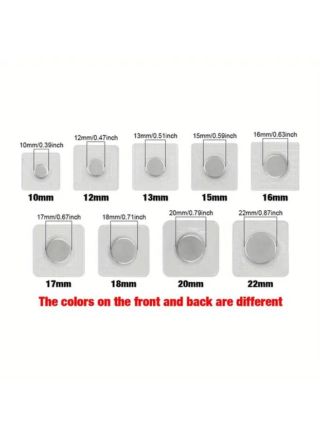 3 Pcs Set Of 13mm PVC Magnetic Buttons Invisible Snap Fasteners Sewing Clasps For Handbags Clothing Curtains Crafts - Image 2