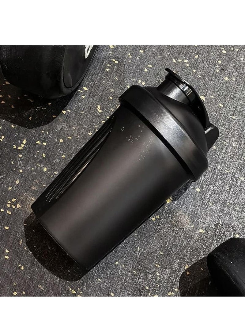 Generic - Shaker Bottle,For Protein Powder Mixed Plastic Workout Water Bottle 400 ml with Mixball Non-Leak Cap,Shaker Cups for Fitness Sports Gym,Supplement Drinks Bottles - Image 1