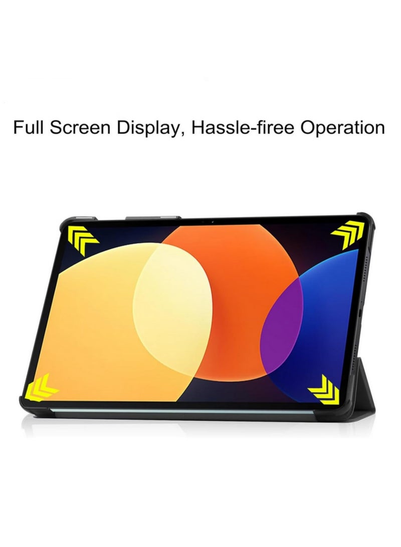 1pcs Slim Stand Protective Cover for Samsung Galaxy Tab S10 Ultra 14.6 inch Released 2024 with S Pen Holder Auto Wake Sleep Funda For SM-X910 Black - Image 4