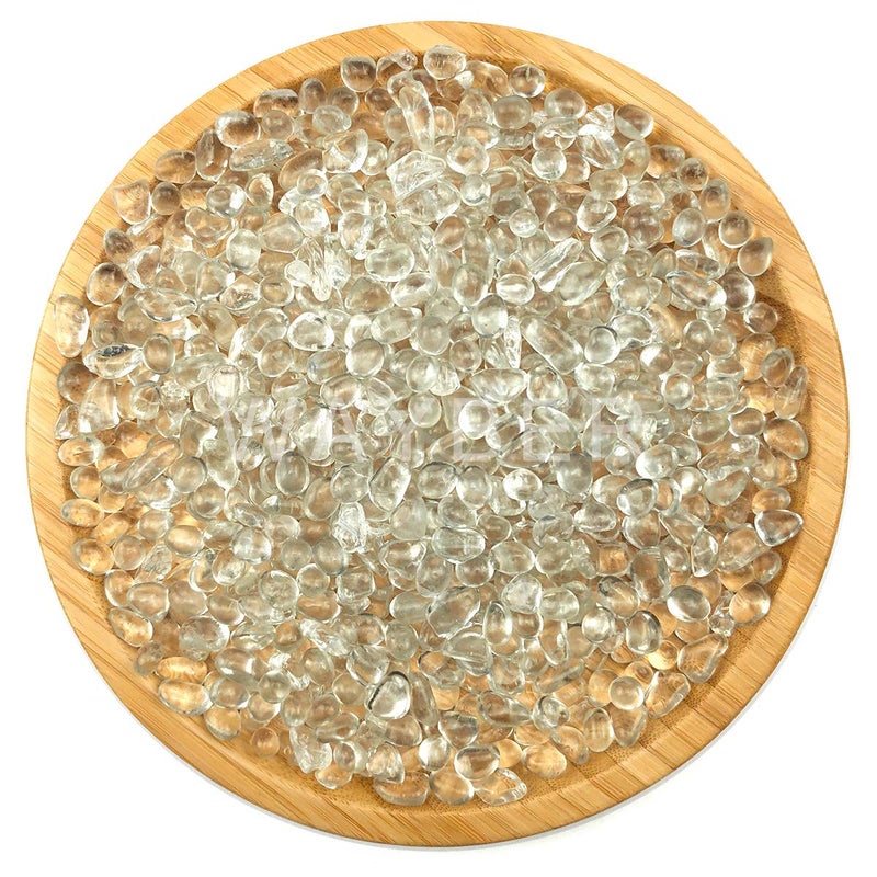WAYBER Glass Stones, 1Lb/460g Irregular Sea Glass Dercorative Rocks Non-Toxic Artificial Crystal Pebbles for Aquarium Decoration/Vase Filler/Table Scatter/Handcraft/Jewelry Making/Gems Display, Clear - Image 5