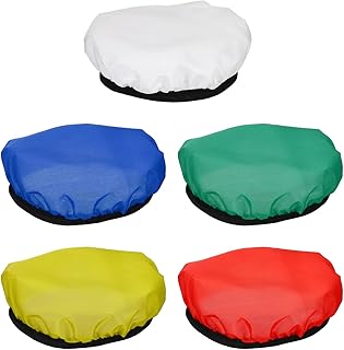 PATIKIL PATIKIL 7" 18cm Soft Diffuser Lamp Cover, 5 Pack Cloth Diffuser Strobe Reflector Lamp Sock for Flash Light Beauty Dish  - Image 1