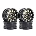 FACCNOY 4pcs Black Coating Brass 23g Wheel Rim Hub Offset 07 for AXIAL SCX30 Jeep Wrangler JLU Ford Bronco 130 RC Crawler Car Upgrade Parts 10 Holes - Image 2