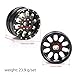 FACCNOY 4pcs Black Coating Brass 23g Wheel Rim Hub Offset 07 for AXIAL SCX30 Jeep Wrangler JLU Ford Bronco 130 RC Crawler Car Upgrade Parts 10 Holes - Image 4