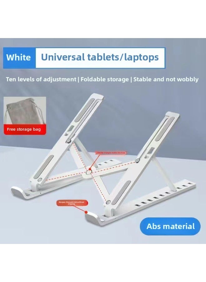 Generic Laptop Bracket N3 All Aluminum Alloy Laptop Bracket Folding Lifting Desktop Oxidation High-end-Colour:[full Aluminum Alloy] Oxidized Version + Full Silicone  - Image 3