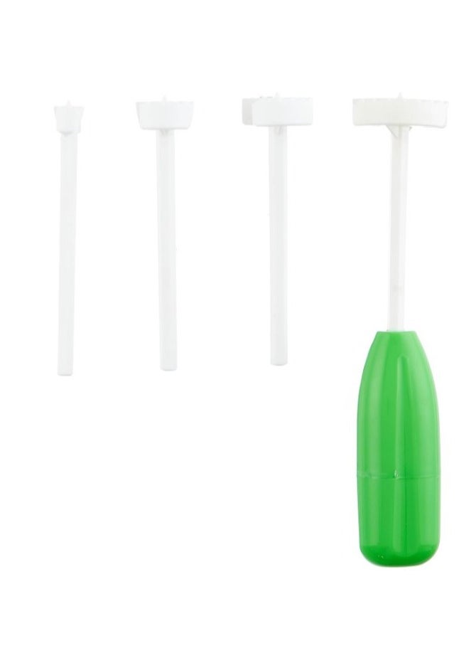 Generic "4-Piece Plastic Stuffed Vegetable Corer Set - Magic Corer for Zucchini, Eggplant, and Tomatoes, Perfect for Easily Preparing Stuffed Vegetables. Includes a Thin and Sturdy Corer for Vegetables like Zucchini and Eggplant. A Versatile Tool for Professionally and Easily Preparing Stuffed Dishes, Ideal for Everyday Cooking."  - Image 1