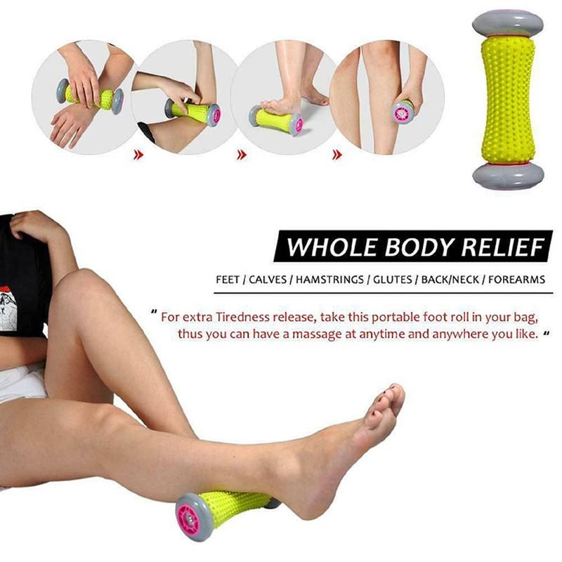 Bodylastics Foot Massage Roller for Plantar Fasciitis Pain Relief Ergonomic Designed for Reflexology Deep Tissue Muscle Revovery for Total Body (Foot Roller) - Image 4