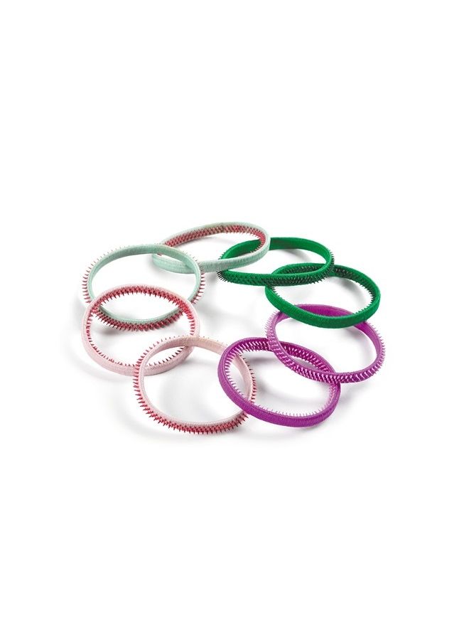 Goody SlideProof Hair Tie Elastics, Sparkly Neon, 8Count - Image 2