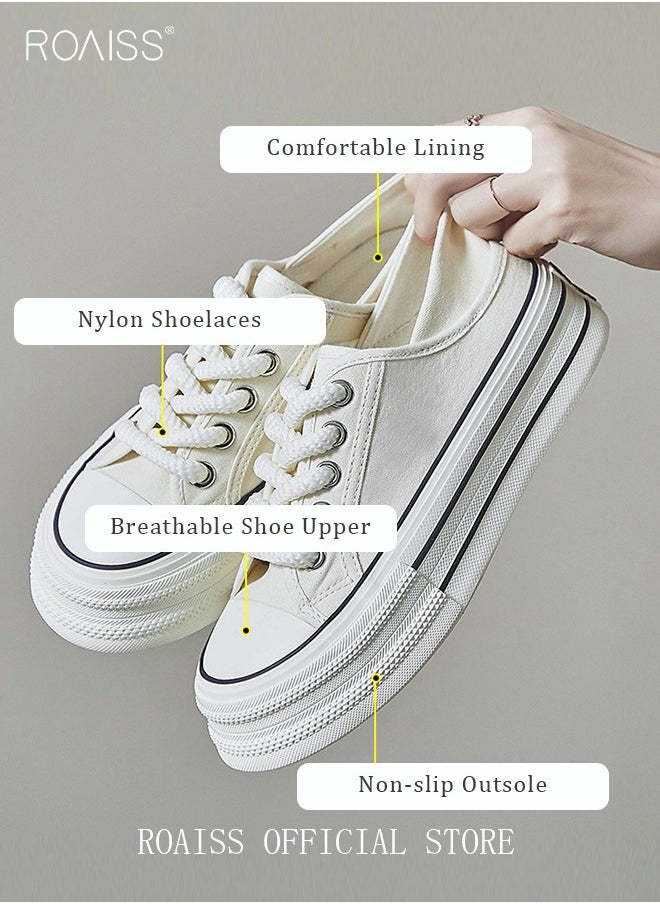 Ladies Canvas Shoes Casual Shoes Sports Breathable and Wear-Resistant Street Style Low-Top Sneakers Women's Fashion All-Match Two-Wear Canvas Shoes - pzsku/Z84F7E1A7F2DC492D4BA6Z/45/_/1740361973/dda78459-bf0e-40ce-bae0-59dcc69e7d7c