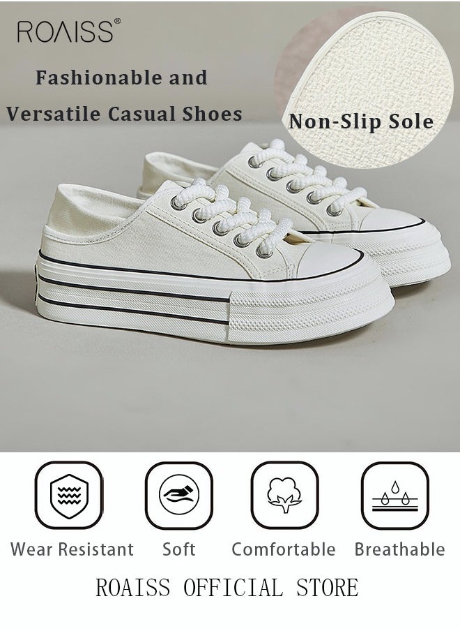 Ladies Canvas Shoes Casual Shoes Sports Breathable and Wear-Resistant Street Style Low-Top Sneakers Women's Fashion All-Match Two-Wear Canvas Shoes - pzsku/Z84F7E1A7F2DC492D4BA6Z/45/_/1740361983/831e7249-0f43-4812-8f79-13e0f2d3430e