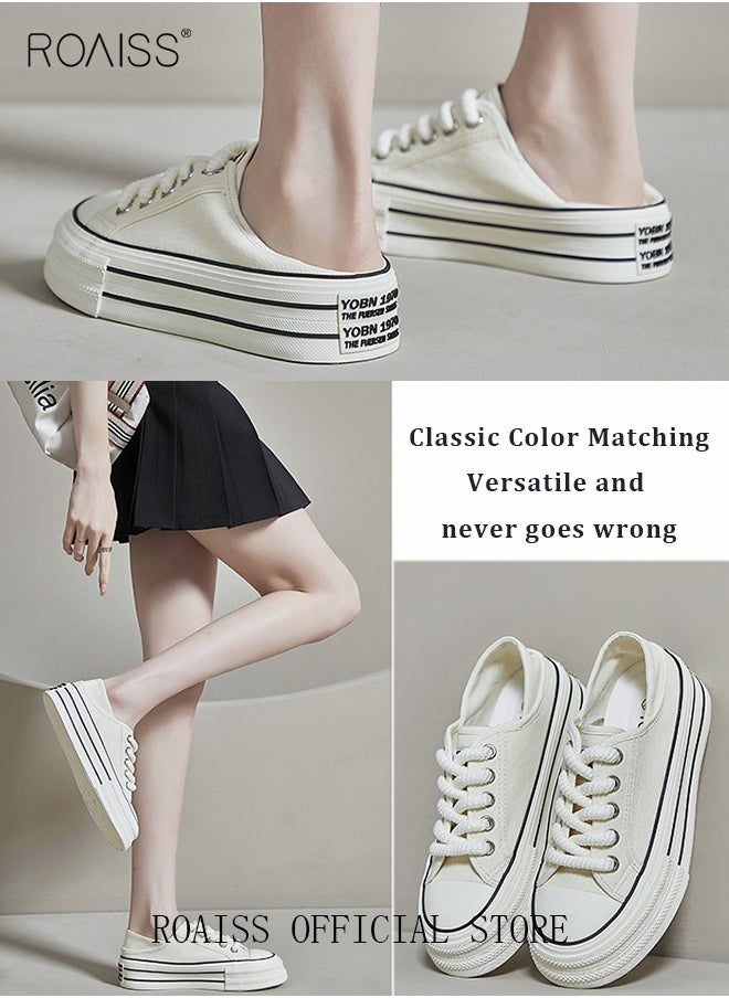 Ladies Canvas Shoes Casual Shoes Sports Breathable and Wear-Resistant Street Style Low-Top Sneakers Women's Fashion All-Match Two-Wear Canvas Shoes - pzsku/Z84F7E1A7F2DC492D4BA6Z/45/_/1740361984/4ab3ed45-c947-4470-a7ff-e38994ed6ad3