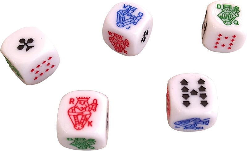 marquez Cup Poker dice Game Set with Cup Leather Lined (cubilete)…Brown - Image 3