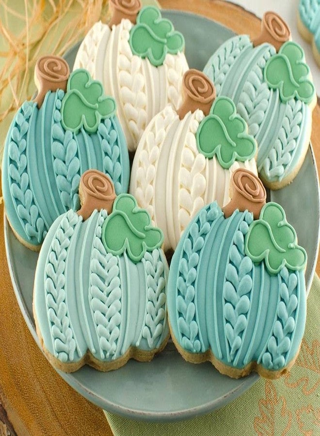 Q-BAKER 3 PCS Fall Pumpkin Cookie Cutters, 3.85", 3.2", 2.25"Halloween Thanksgiving Cookie Cutters for Harvest Holiday Decoration Party Supplies - Image 5