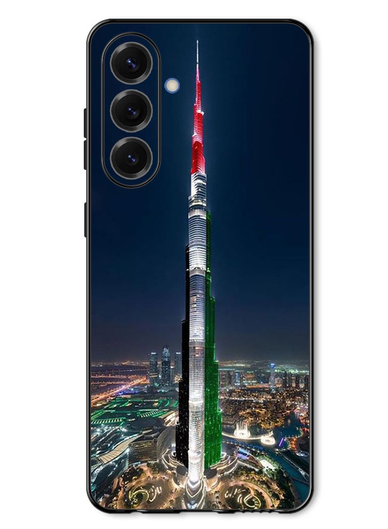 Theodor Case Compatible with Samsung Galaxy A17/ M17 6.7 Inch Protection Shockproof Bumper Cover Burj Khalifa UAE Flag - Image 1