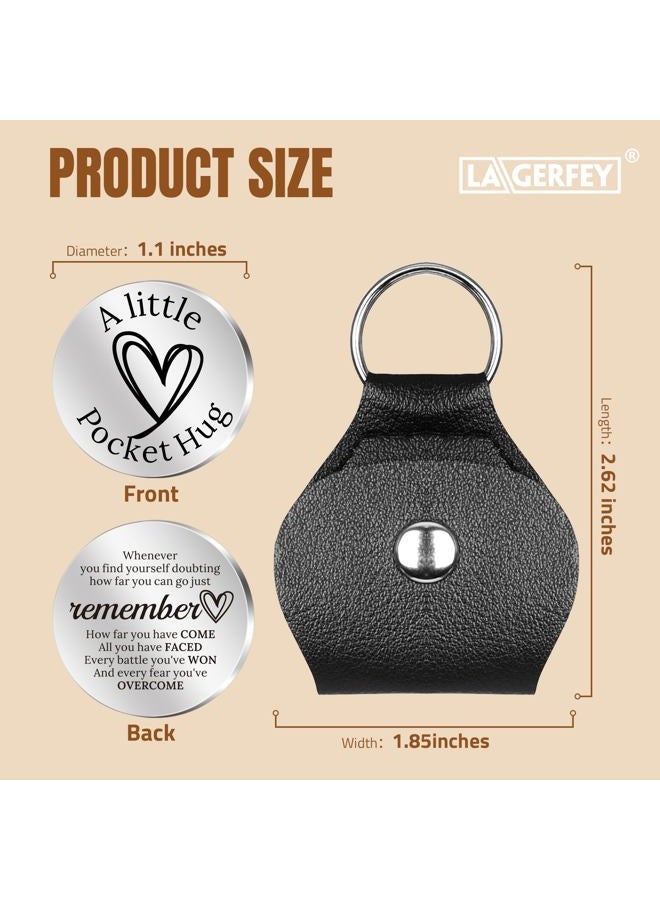 LAGERFEY Valentines Day Keychain Gifts for Him Men - Valentines Gifts for Him, Pocket Hug Token, Valentine's Day Inspirational Gift for Husband wife - Anniversary Birthday Gift for Boyfriend, Girlfriend - Image 2
