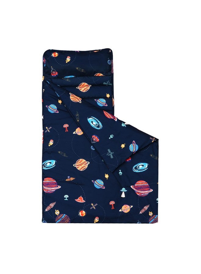 PHF Space Toddler Nap Mat Set With Removable Pillow For Toddler Boys Girls Soft And Lightweight For Daycare Preschool Travel Kindergarten Sleeping Bag Fits Ages 36 Years Space - Image 1