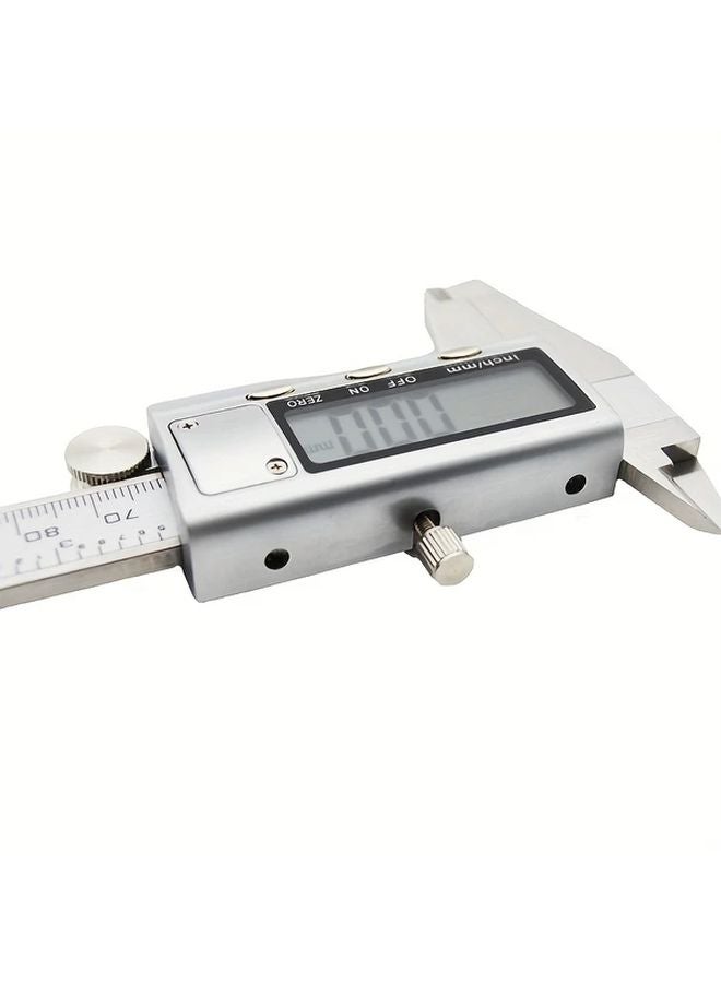 6 Inch Digital Electronic Caliper Stainless Steel LCD Display Golden Measuring Tool - Image 5