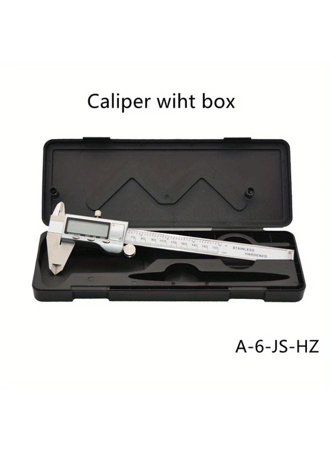 6 Inch Digital Electronic Caliper Stainless Steel LCD Display Golden Measuring Tool - Image 4