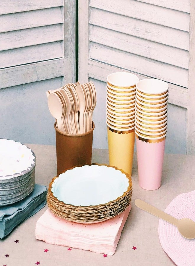 Tinsky 300 Pcs Wooden Spoons Disposable 6.3" Compostable Mini Wood Spoons Cutlery for Eating, Ice Cream, Party, Dinners - Image 4