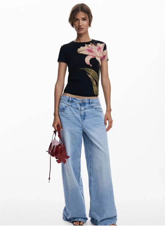 DESIGUAL Orchid Short-Sleeve T-Shirt