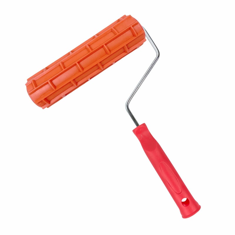 Hanroy 7'' Patterned Paint Roller for Wall Decoration Classic Brick Embossing Texture Rubber Roller Decorative Household DIY Paint Art Tool for Wall Decoration(EG109T) - Image 2