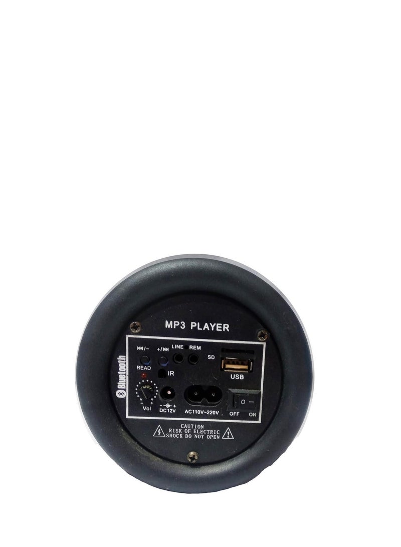 بازوكا 4 بوصة، بلوتوث، يو اس بي، مناسب للسيارة والمنزل، ريموت كنترول، الوان مختلفة، قطعة واحدة - Image 2