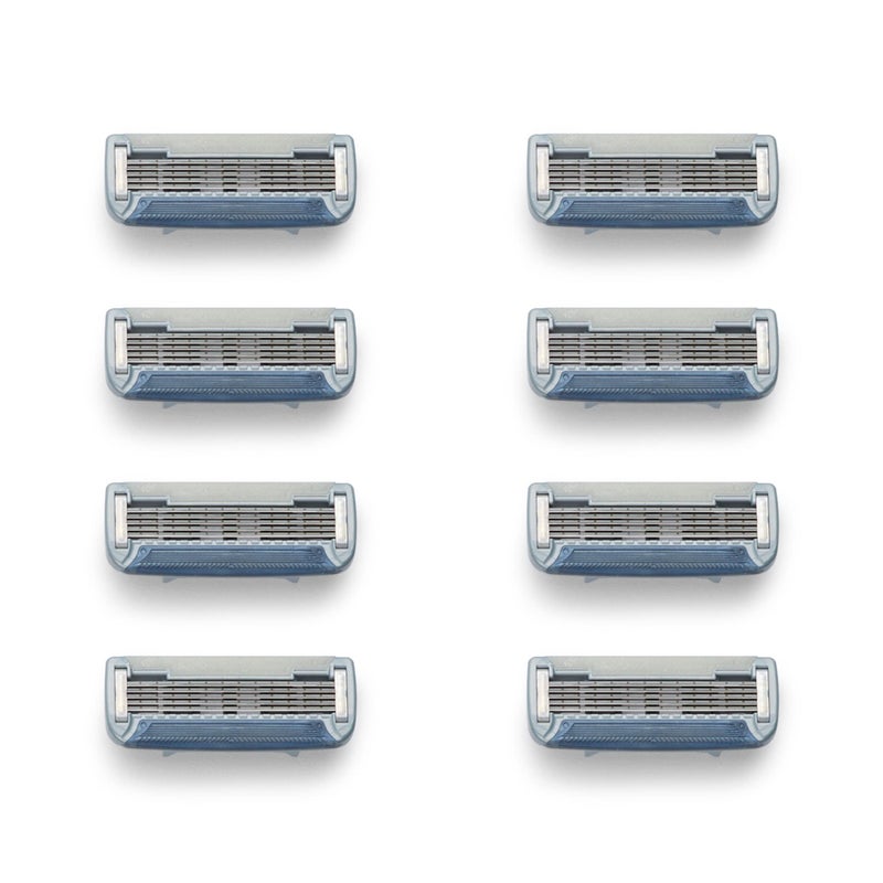 Bulldog Mens Skincare and Grooming Original Razor Blades Refills for Men, 8 Count - Image 4