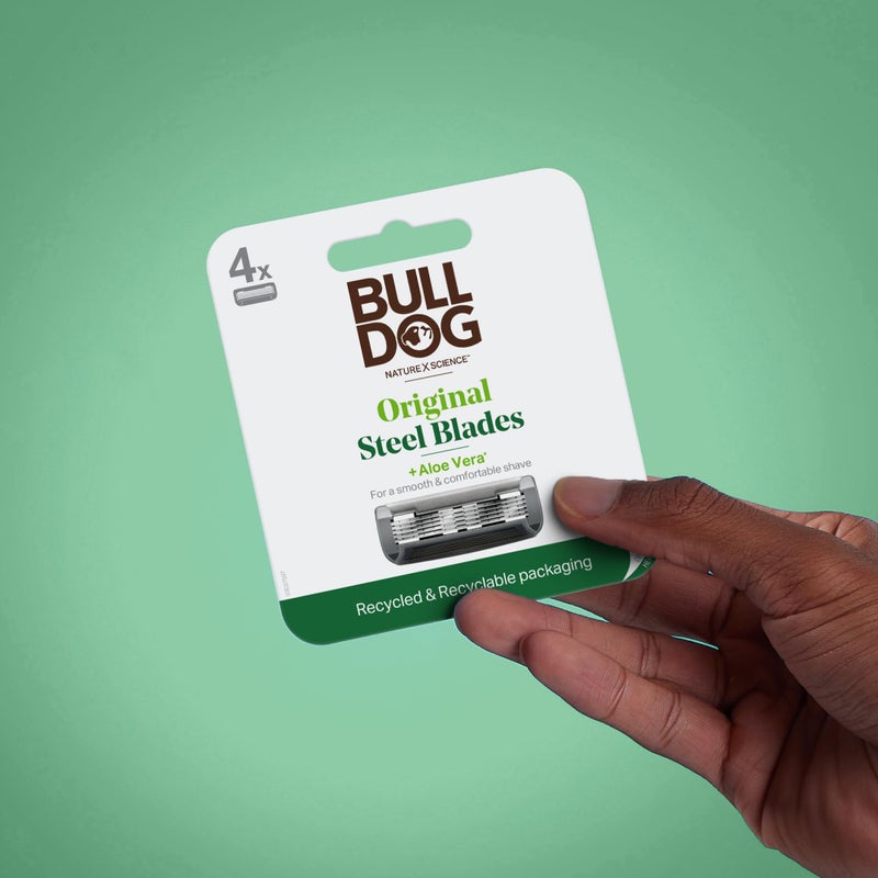 Bulldog Mens Skincare and Grooming Original Razor Blades Refills for Men, 8 Count - Image 3
