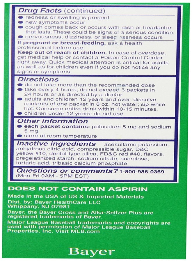 Alka-Seltzer Alka- Seltzer Plus ASP SEV COLD FLU NIGHT 6S 2DZ, honey lemon, 6 Count - Image 2