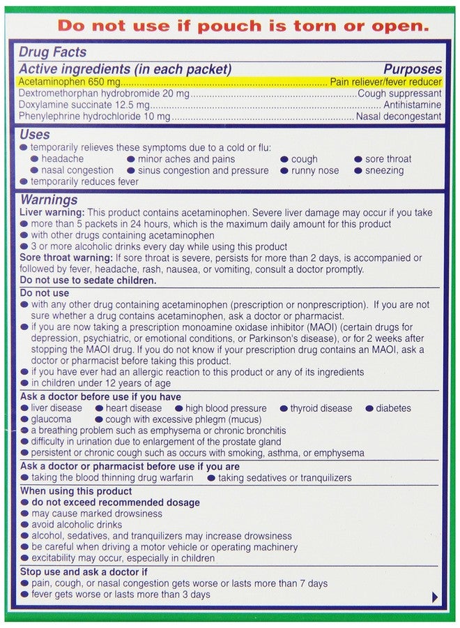 Alka-Seltzer Alka- Seltzer Plus ASP SEV COLD FLU NIGHT 6S 2DZ, honey lemon, 6 Count - Image 3