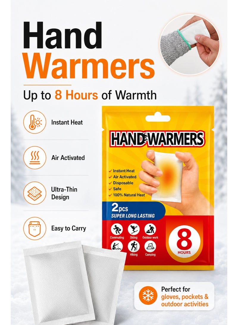 10pcs Disposable Hand Warmers, Air Activated Heat Packs, Up to 8 Hours Long Lasting Warmth, Portable Pocket Warmers for Camping, Hiking, Travel & Outdoor Use - Image 3