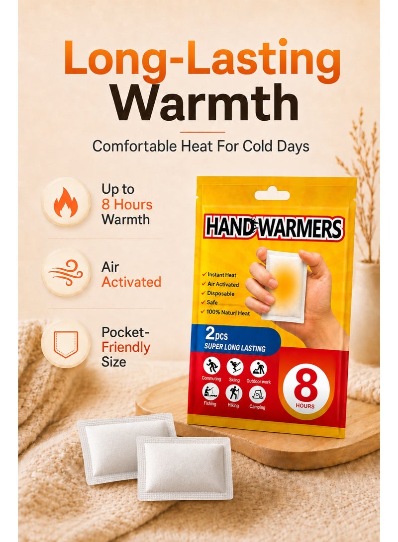 10pcs Disposable Hand Warmers, Air Activated Heat Packs, Up to 8 Hours Long Lasting Warmth, Portable Pocket Warmers for Camping, Hiking, Travel & Outdoor Use - Image 4