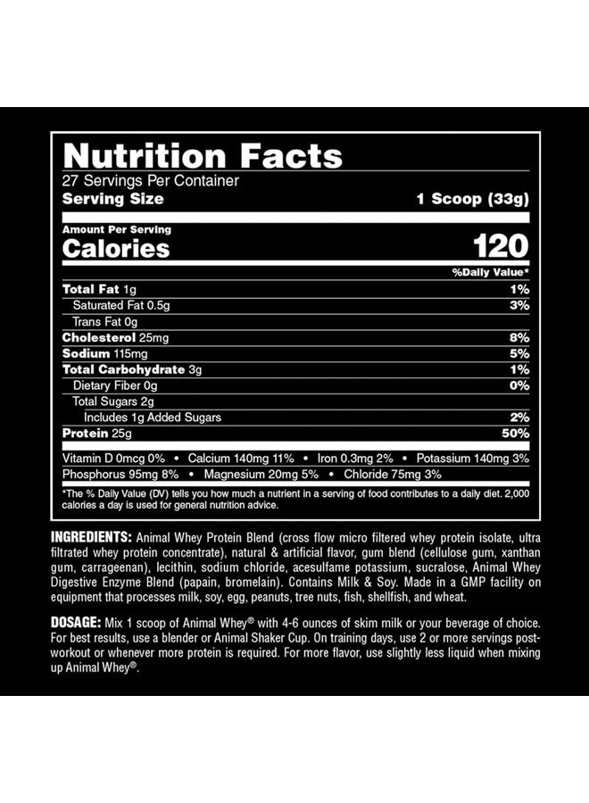 ANIMAL Whey Isolate Protein Powder - Loaded for Pre & Post Workout Muscle Builder and Recovery with Digestive Enzymes for Men & Women - 25g Protein, Great Taste, Low Sugar - Strawberry 4 lbs - Image 4