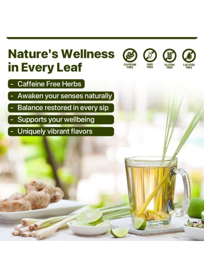 الشاي الأزرق شاي عشبة الليمون 100 جرام | 100 كوب | تعزيز عملية التمثيل الغذائي شاي التخلص من السموم | زهرة عشبية | خالي من الكافيين | خالي من الغلوتين | صفر سكر | ظهرت على خزان القرش | تغليف جرة PET - Image 4